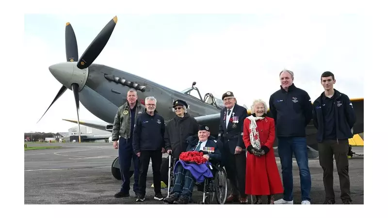 WW2 Veterans Meet Spitfire at North Weald for Remembrance Sunday
