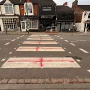 England flags painted on zebra crossing to be removed at taxpayer cost