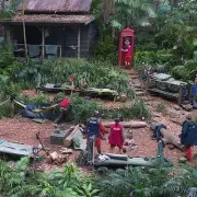 I'm A Celebrity evacuated as dangerous storm batters camp