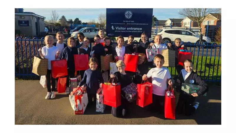 Greasby Primary School Fills Shoeboxes for Merseyside's Homeless This Christmas