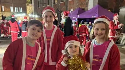 8-Year-Old Brain Tumour Survivor Raises £2k in London Santa Run