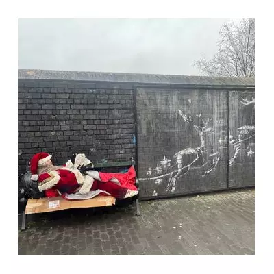Banksy Returns? Festive Santa Appears at Birmingham's Iconic Homelessness Mural