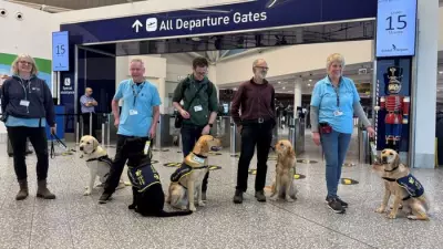 Bristol Airport Hosts Guide Dog Puppies for Crucial Socialisation Training