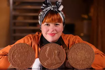 King Henry VIII and Queen Victoria Immortalised on Giant Chocolate Coins