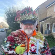Binman's Festive 'Walking Christmas Tree' Uniform Spreads Joy for 12 Years