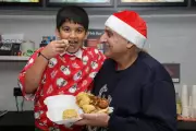 Birmingham chippy's deep-fried mince pies and festive treats a Christmas hit
