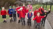Dean Valley Primary's Jingle Bell Jog Raises Vital Funds for East Cheshire Hospice