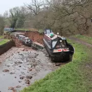 Major Incident Declared as Sinkhole Collapses Shropshire Canal Banks