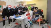 Mansfield Town FC Spreads Festive Cheer at King's Mill Hospital Children's Ward