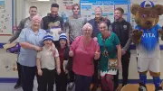 Stockport County FC Spreads Festive Cheer at Stepping Hill Hospital