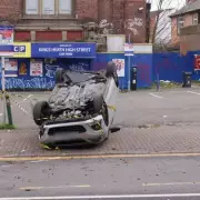 Two Treated After Car Flips on Roof in Kings Heath High Street Crash