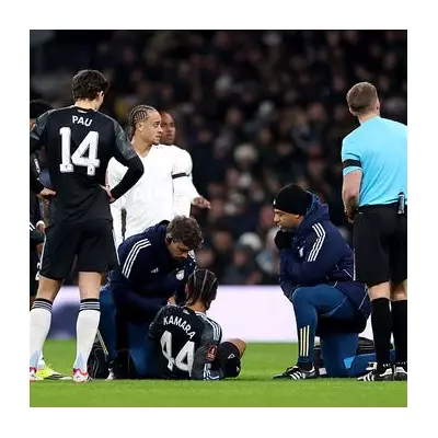 Aston Villa's Boubacar Kamara injured early in Tottenham FA Cup clash