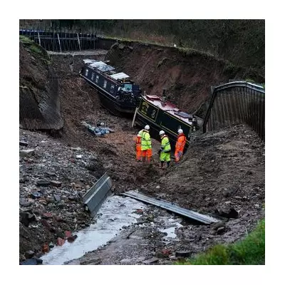 Narrow Boat 'Pacemaker' Refloated After Shropshire Canal Bank Collapse