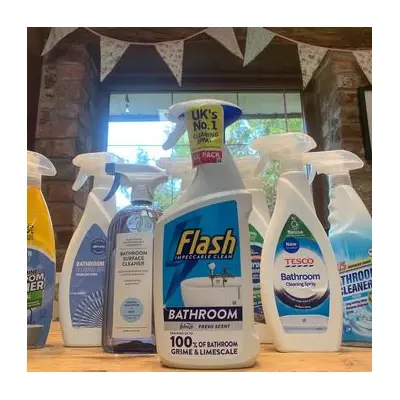 Tesco's 85p Bathroom Spray Beats Flash in Cleaning Test, Saves £1.50