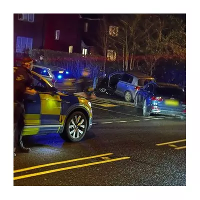 Three arrested in Birmingham after armed police chase ends in crash