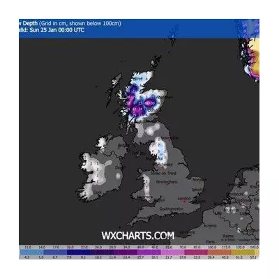 UK Braces for 66cm Snow Blitz as New Storm Maps Predict January Chaos