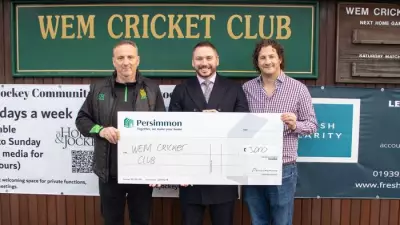 Wem Cricket Club Nets £3,000 for New Training Facilities