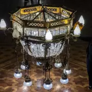 Blackpool Tower Ballroom's Annual Clean: Chandeliers Lowered for Sparkling Makeover