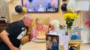Owl Surprise and Royal Greeting Mark 100th Birthday at Bramwell Care Home