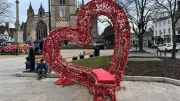 Sleaford's Iconic Heart Seat Returns for Valentine's Day and Health Event