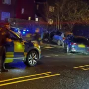 Three arrested in Birmingham after armed police chase ends in crash