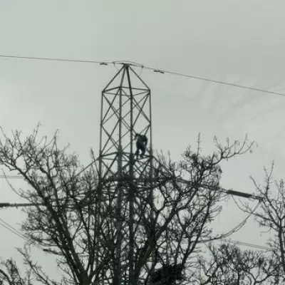 Mass Power Cuts in Brighouse After Distressed Man Climbs High-Voltage Pylon