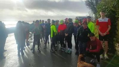 Saundersfoot Runners' Food Bank Run Supports Tenby Community with Heartwarming Turnout