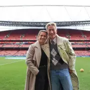 Strictly's Karen Carney Takes Dance Partner Carlos Gu to First Football Match