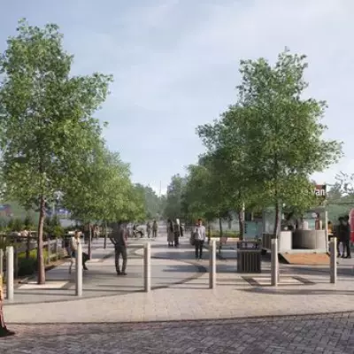 Bilston's New Green Public Space with Food Trucks and Trees Planned