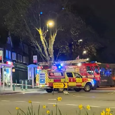 Birmingham Road Sealed Off After Bus Collision Leaves Car Overturned