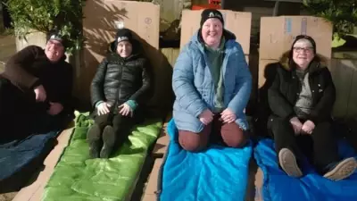 Care Home Staff Brave Cold Night Outdoors to Support Homeless Veterans
