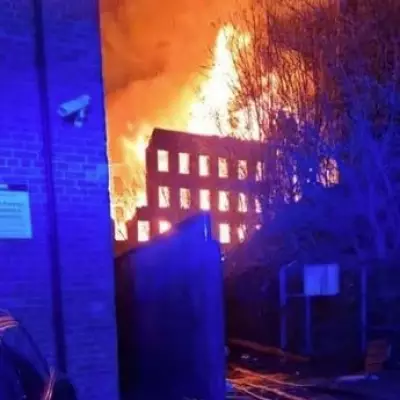 Historic Staffordshire Mill Engulfed in Flames, Prompting Family Evacuations