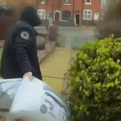 Hooded Parcel Thief Caught on Camera in Birmingham's Bartley Green