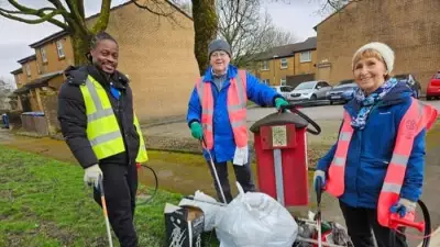 Hyndburn Blooms with Purple Crocuses for Polio Eradication Campaign