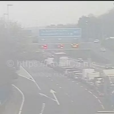 M5 Crash Causes Major Delays: Multi-Vehicle Collision and Spillage Reported