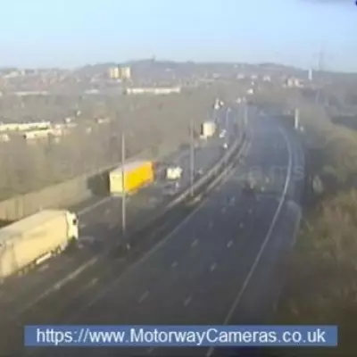 M5 Southbound Closed for Hours After Fairground Trailer Falls from Lorry