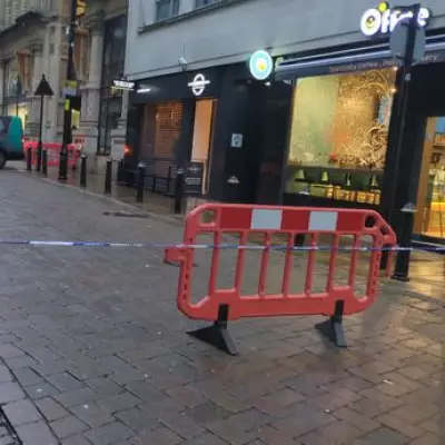 Police Seal Off Birmingham City Centre Street After Flagpole Incident