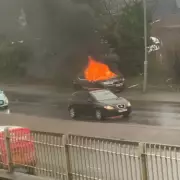 Car Fireball Closes West Bromwich Dual Carriageway, No Injuries Reported