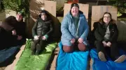 Care Home Staff Brave Cold Night Outdoors to Support Homeless Veterans