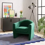 Dunelm's Half-Price Green Velvet Chair Adds 'Pop of Colour' to Rooms