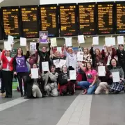 Flash Dance at Grand Central Marks Global Stand Against Violence Toward Women