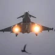 RAF Typhoon Shoots Down Iranian Drone Heading Towards Qatar in First Engagement