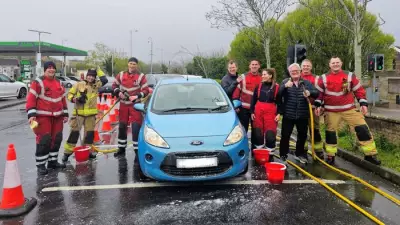 Llanelli Firefighters Raise £816 for Charity with Community Car Wash