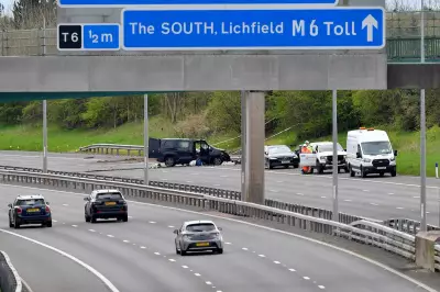 M6 Toll Shut Again for Emergency Repairs Following Van Crash in Staffordshire