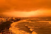 Crete Skies Turn Blood Red as Saharan Dust Storm Hits Before Easter