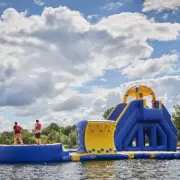 Massive Inflatable Aqua Park Reopens with 8 New Obstacles Near Birmingham