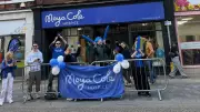 Moya Cole Hospice Cheer Squad Supports Runners at Manchester Marathon