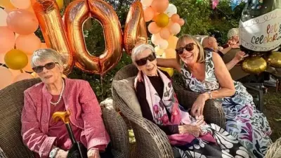104-Year-Old Beatrice Whiteman Celebrates Birthday at Epsom Care Home