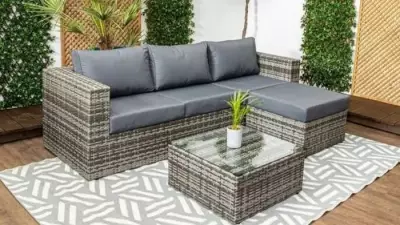 70% Off Barcelona Rattan Sofa Set at Gardening Express