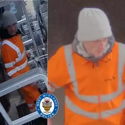 Birmingham Supermarket Robbery: Police Hunt Man in Orange High-Vis Overalls